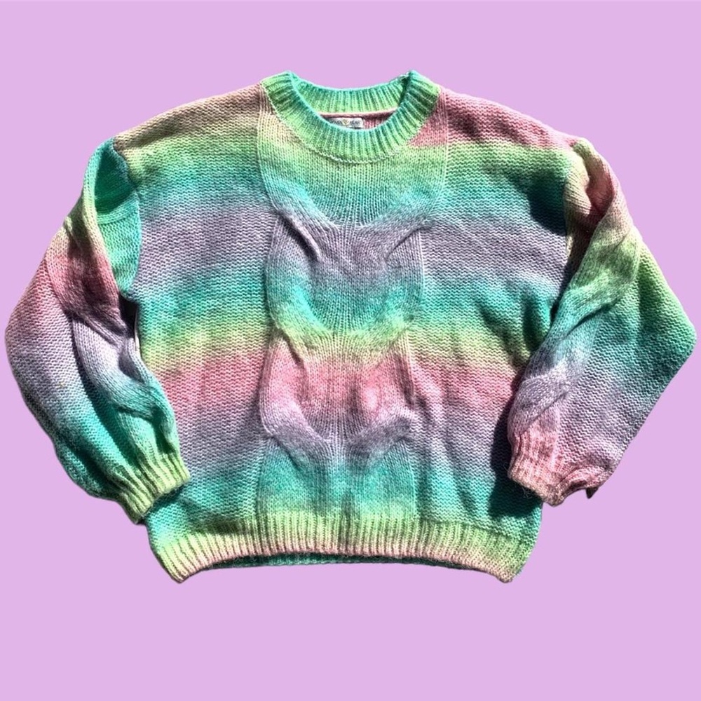 RAINBOW COZY KNIT SWEATER‎